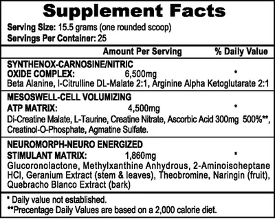 APS Nutrition Mesomorph Ultimate PreWorkout Complex