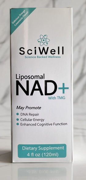 Liposomal NAD+ capsules with TMG for cellular health