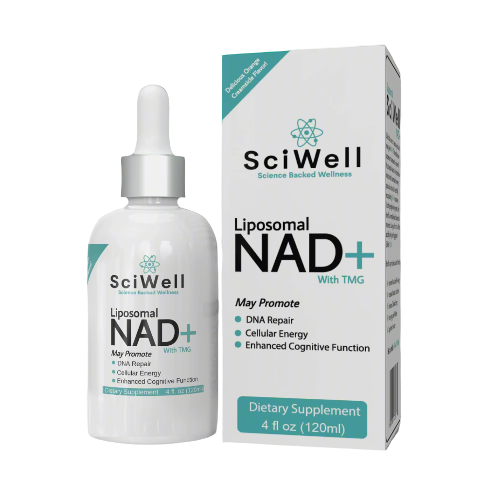 Liposomal NAD+ capsules with TMG for cellular health