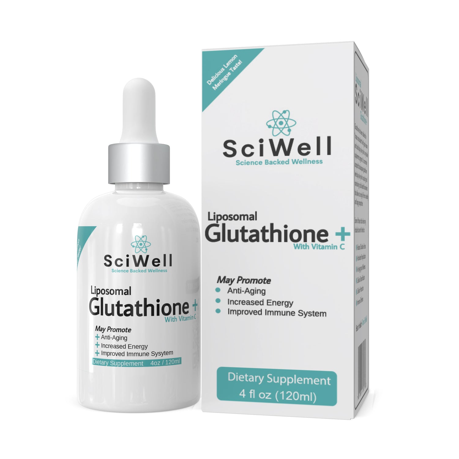 Liposomal glutathione and vitamin C capsules for immune support