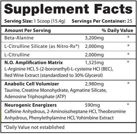 Hi-Tech Pharma Amp3d™ Pre-Workout
