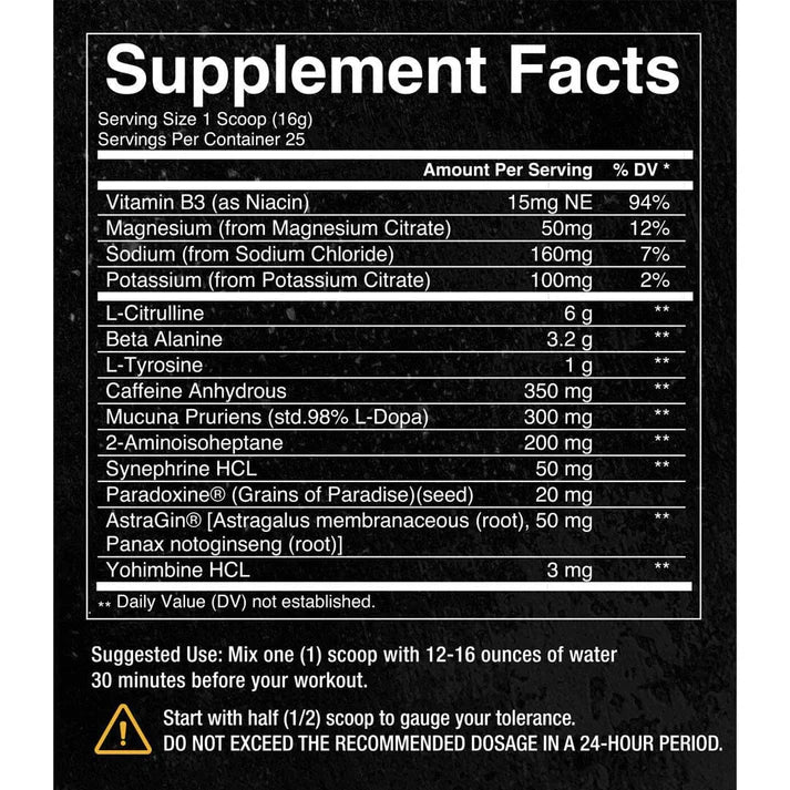 Condemned Labz Convict High Stim Pre-Workout
