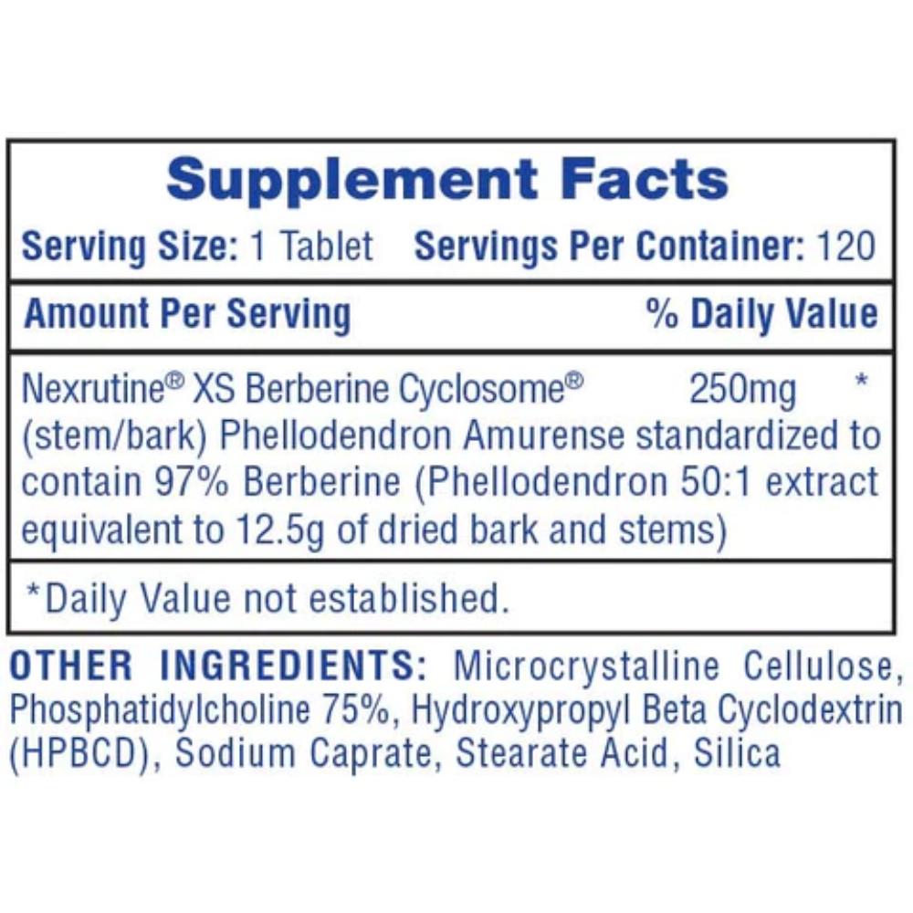 Hi-Tech Pharmaceuticals Berberine 120 Tablets