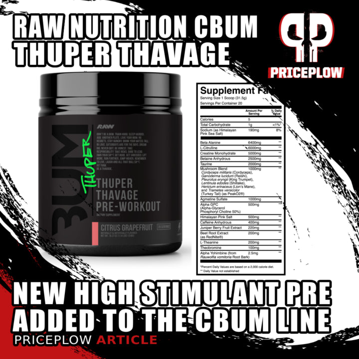 Raw Nutrition CBum Thuper Thavage Pre-workout